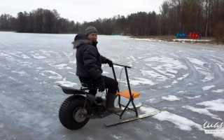 Самодельные мотосани для зимней рыбалки