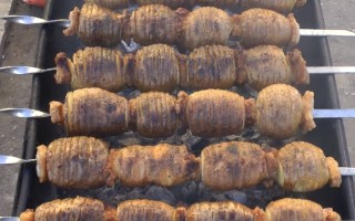 Шашлычки из картофеля